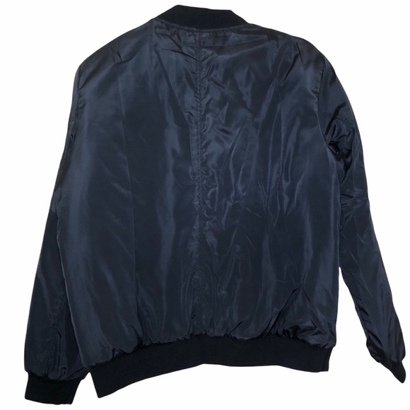 NWT Zeegoo Varsity/Bomber Jacket Blue Large - Picture 5 of 5